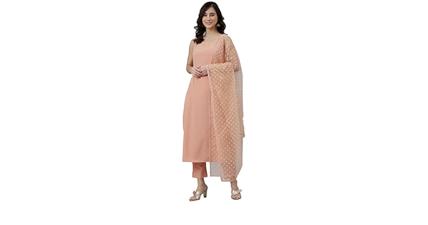 Janasya Women's Kurta with Pant and Dupatta