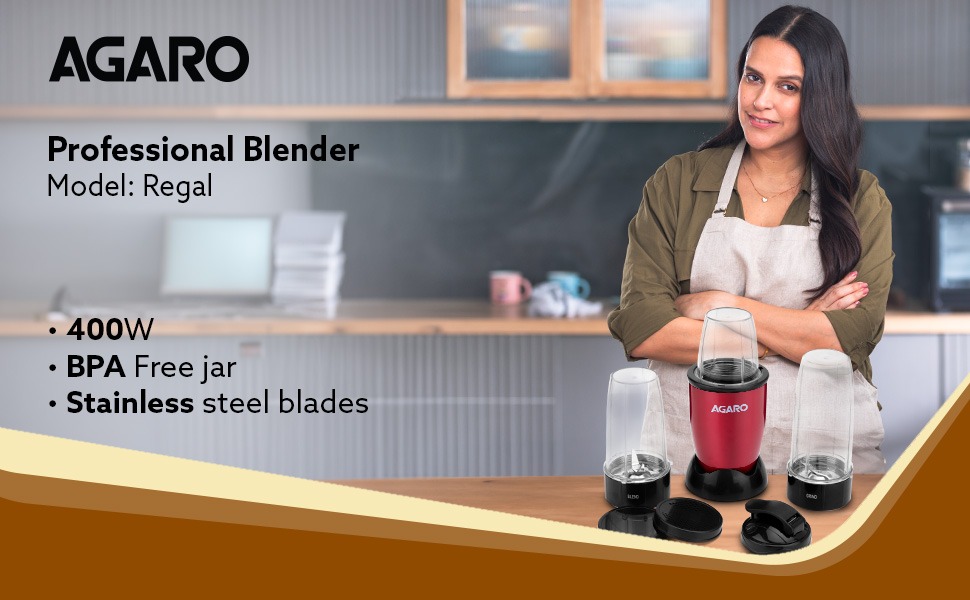 AGARO Regal 3 Jar Personal Blender