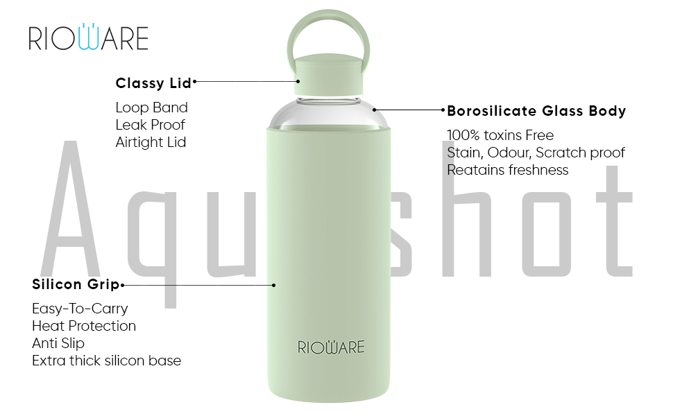 Glass Water Bottle