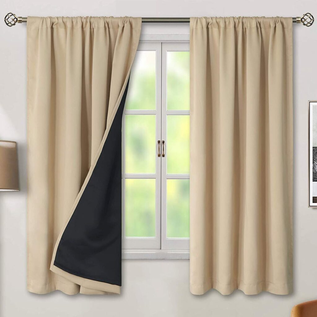 Blackout Semi Sheer Curtains