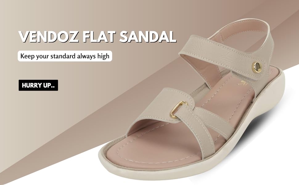 Vendoz Women Stylish Flat Sandals